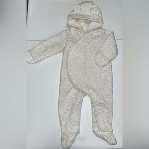 Carter's Soft Gray Footed One Piece